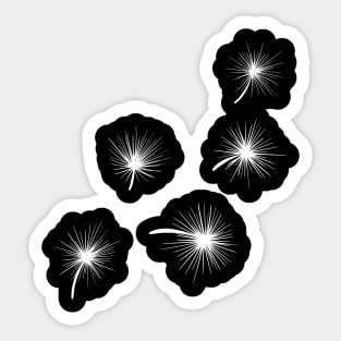 Dandelion Clock Seeds Floating Sticker